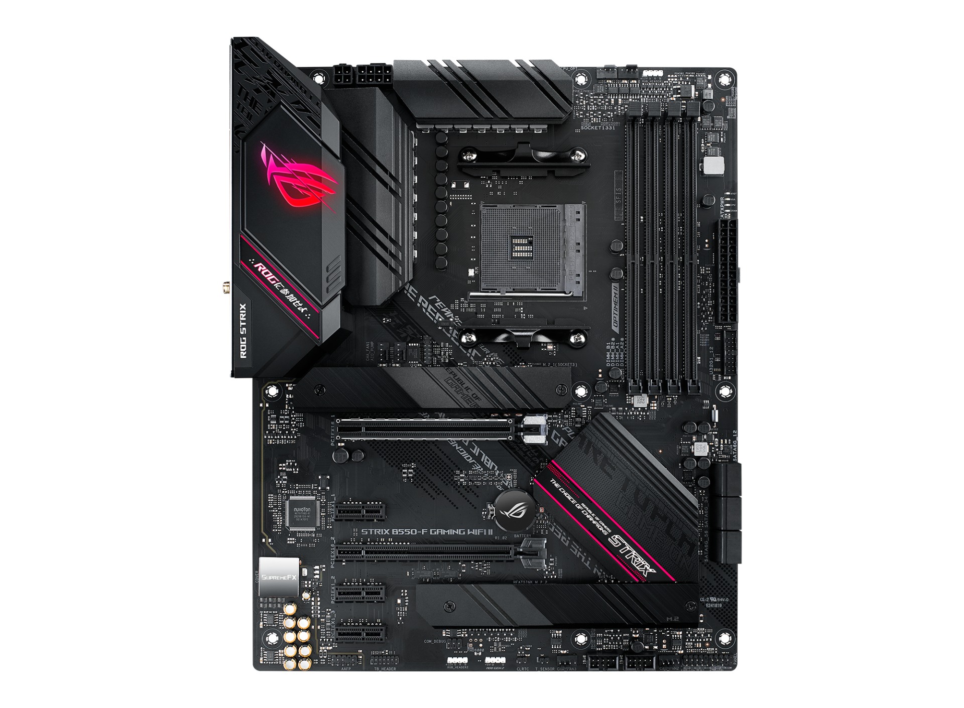 Материнская плата ASUS ROG STRIX B550-F GAMING WIFI II (AM4, AMD B550, DDR4, ATX)