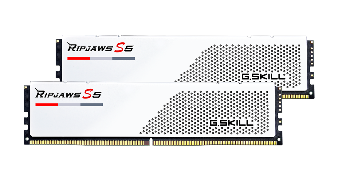 Оперативная память G.SKILL Ripjaws S5 DDR5 96GB (2x48GB) 5200MHz CL40 White F5-5200J4040A48GX2-RS5W