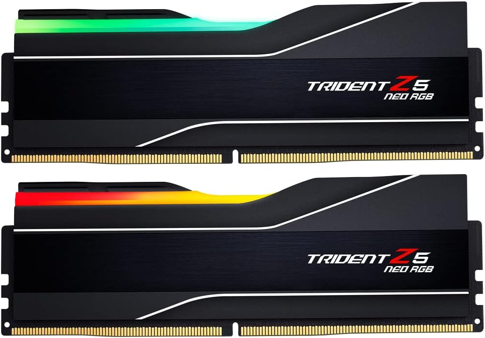 Оперативная память G.SKILL Trident Z5 Neo RGB DDR5-6000 64GB (2x32GB) CL32-38-38-96 AMD EXPO/Intel XMP, матовый чёрный (F5-6000J3238G32GX2-TZ5NR)