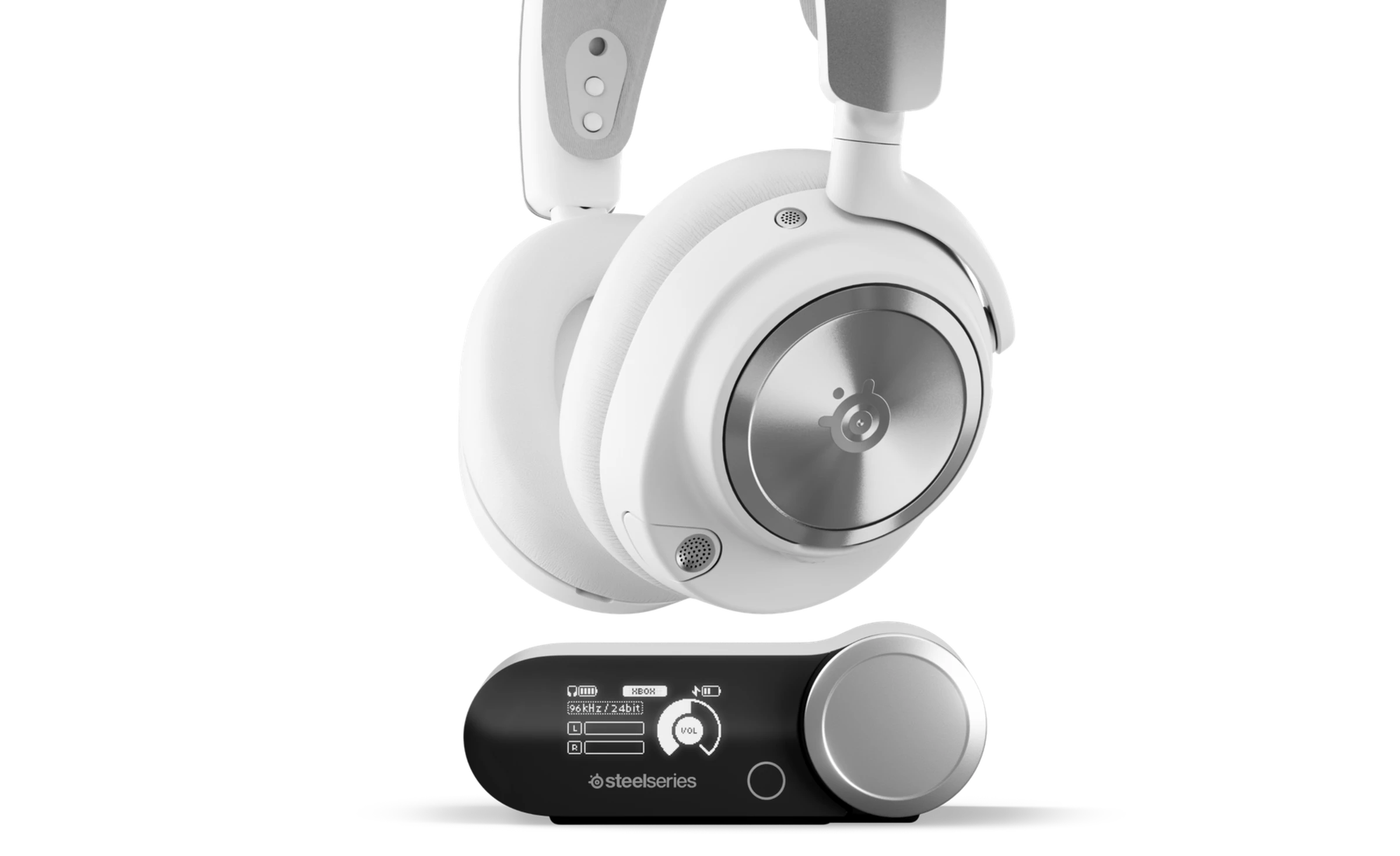 SteelSeries Arctis Nova Pro Wireless — беспроводная игровая гарнитура для Xbox/PC, White