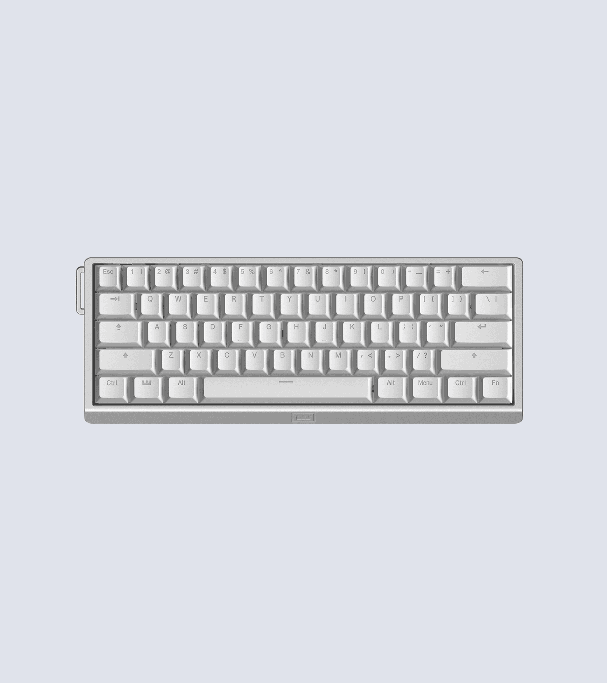 Wooting 60HE v2 Bright Silver Aluminium — аналоговая механическая клавиатура, свитчи Lekker Tikken